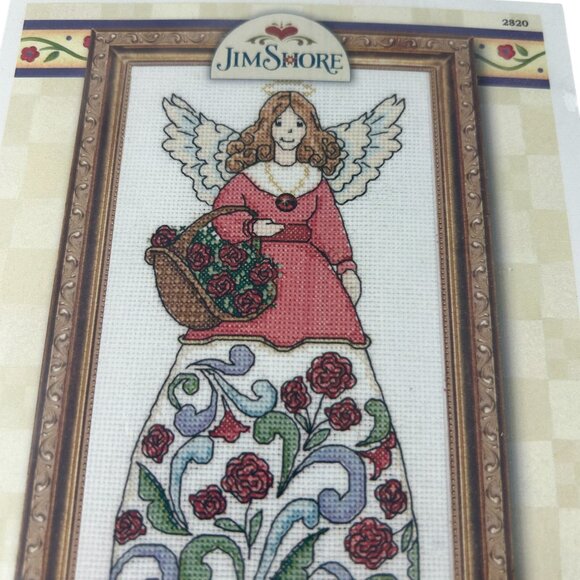Design Works Jim Shore January Angel Counted Cross Stitch Kit 2820 New - Picture 4 of 7